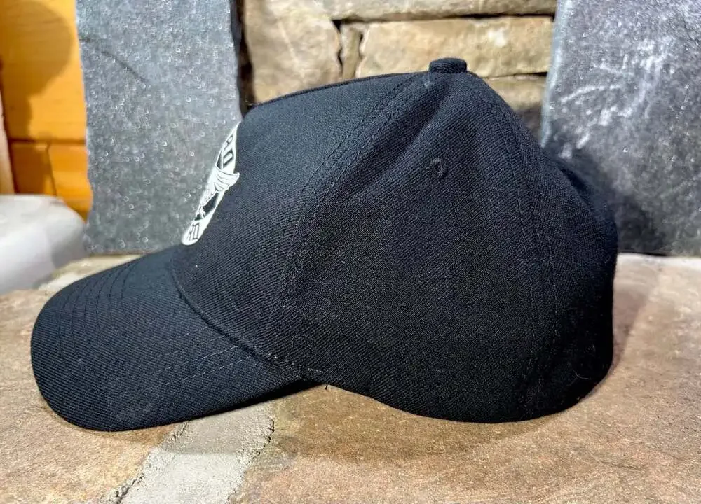Lynyard Skynyrd black L/XL baseball Cap Skull Wings 2005